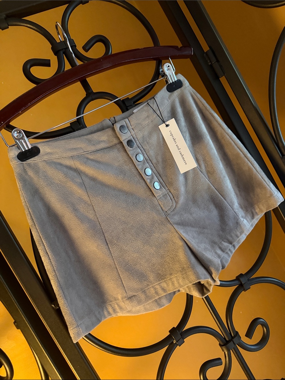 CUPCAKES AND CASHMERE Faux Suede Shorts